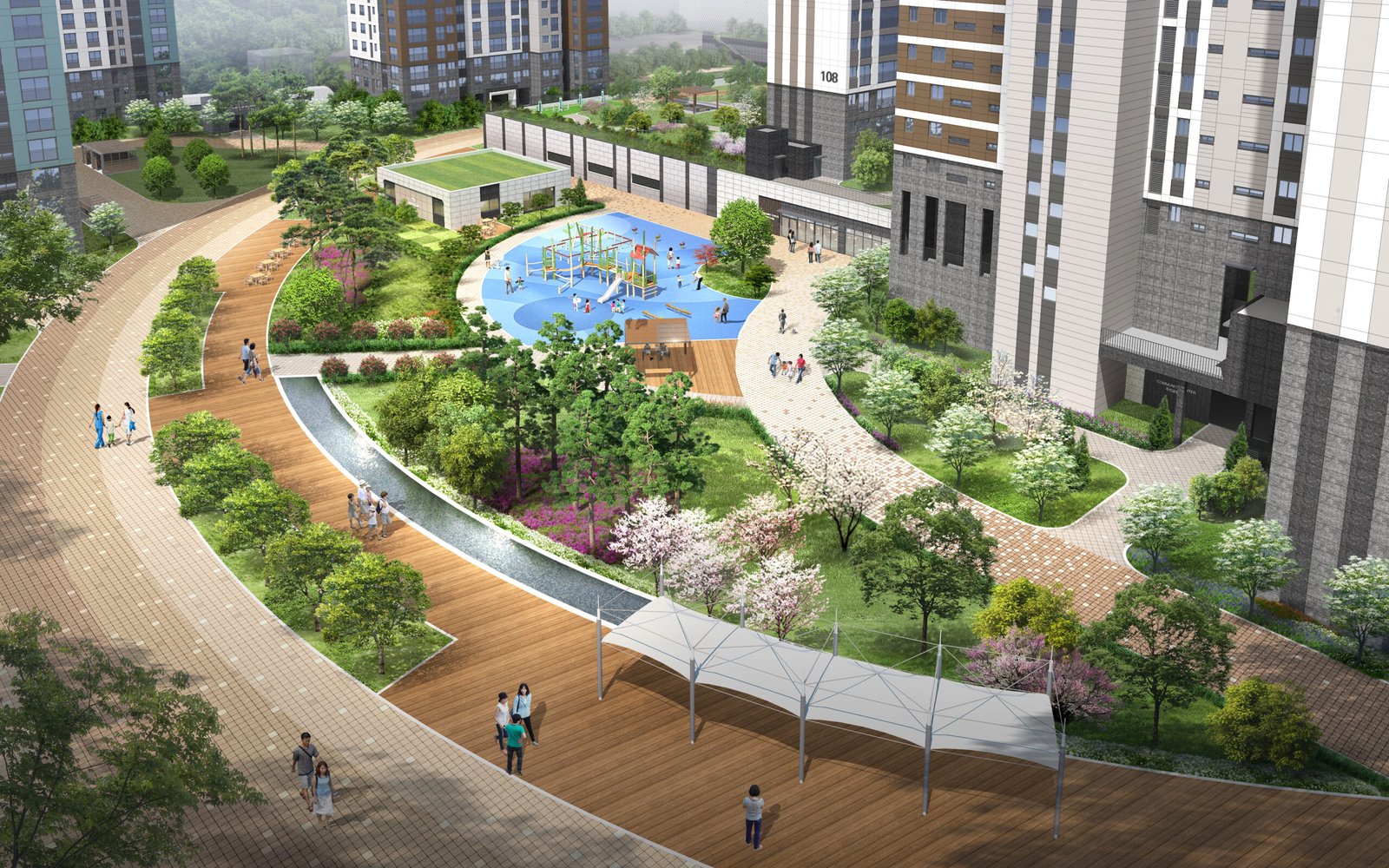 송암공원 중흥s클래스 1 송암공원 중흥s클래스 중앙광장